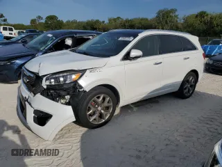 2016 Kia Sorento SX z VIN 5XYPK4A50GG008162, wystawiony jako Copart lot #55602355 z przebiegiem 49 987 mil mil oraz Szkoda całkowita • Salvage title. Historia ofert i sprzedaży dostępna na DreamBid. Obrazek 1.