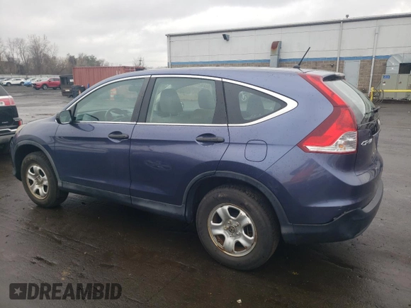 2013 Honda CR-V LX with VIN 2HKRM4H36DH609118, listed as a Copart auction lot 52810605 with 92,179 mi miles and Salvage Title. Bid and sale history available at DreamBid. Image 2.