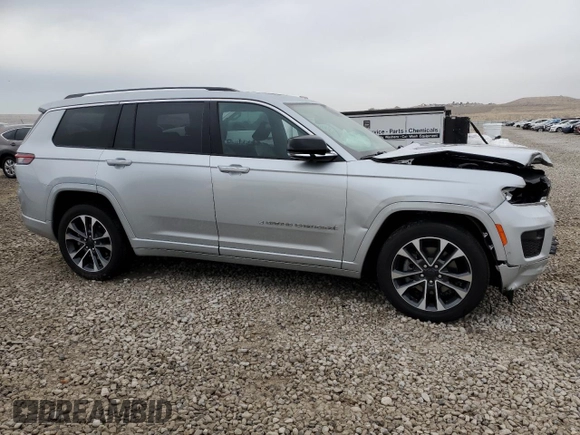 2023 Jeep Grand Cherokee Overland with VIN 1C4RJKDGXP8800940, listed as a Copart auction lot 85957204 with 25,894 mi miles and Salvage title. Bid and sale history available at DreamBid. Image 4.