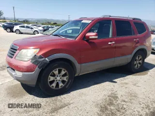 2009 Kia Borrego LX with VIN KNDJJ741795034935, listed as a Copart auction lot 51610745 with 221,854 mi miles and Clean Title. Bid and sale history available at carsss.com. Image 1.