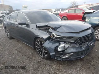 2023 Honda Accord Touring with VIN 1HGCY2F8XPA048979, listed as a IAAI auction lot 41214767 with 26,410 mi miles and . Bid and sale history available at DreamBid. Image 1.