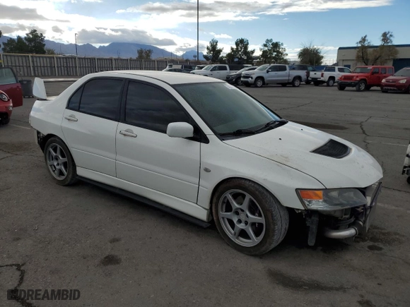 2005 Mitsubishi Lancer Evolution VIII with VIN JA3AH86D45U028033, listed as a Copart auction lot 74323774 with 204,046 mi miles and Salvage Title. Bid and sale history available at carsss.com. Image 4.