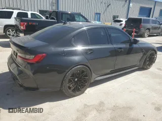 2021 BMW M3 Competition with VIN WBS33AY02MFK74990, listed as a Copart auction lot 49856635 with 57,181 mi miles and Salvage Title. Bid and sale history available at carsss.com. Image 3.
