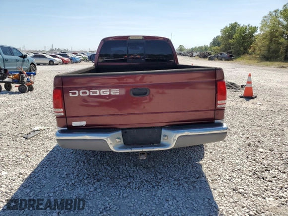 2001 Dodge Dakota Sport with VIN 1B7GL22N11S237838, listed as a Copart auction lot 75295524 with 0 mi miles and Salvage Title. Bid and sale history available at carsss.com. Image 6.