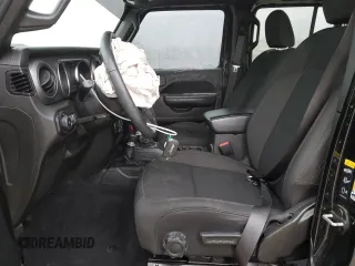 2021 Jeep Wrangler Unlimited Willys with VIN 1C4HJXDM6MW823301, listed as a Copart auction lot 43021265 with 59,707 mi miles and Salvage Title. Bid and sale history available at DreamBid. Image 7.