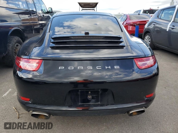 2014 Porsche 911 Carrera with VIN WP0AA2A97ES107648, listed as a Copart auction lot 75061834 with 0 mi miles and Non Repairable. Bid and sale history available at carsss.com. Image 6.
