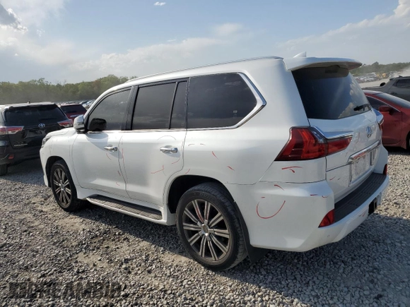 2016 Lexus LX 570 with VIN JTJHY7AX3G4191641, listed as a Copart auction lot 52580875 with 122,950 mi miles and Salvage Title. Bid and sale history available at DreamBid. Image 2.