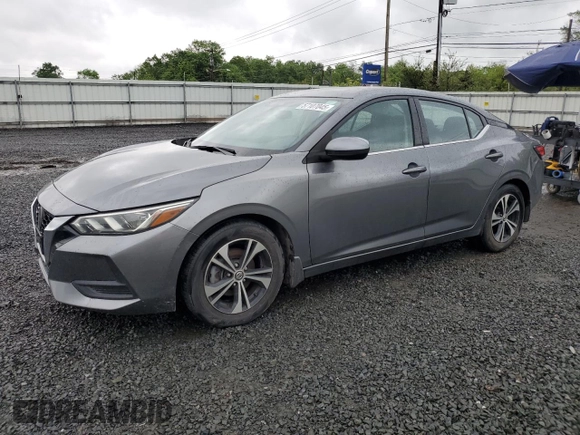 2021 Nissan Sentra SV z VIN 3N1AB8CVXMY297961, wystawiony jako Copart lot #57107045 z przebiegiem 39 533 mil mil oraz Szkoda całkowita • Salvage title. Historia ofert i sprzedaży dostępna na DreamBid. Obrazek 1.