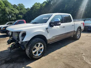 2023 Ford F-150 XL with VIN 1FTFW1ED8PFB04186, listed as a Copart auction lot 61139905 with 27,496 mi miles and Salvage title. Bid and sale history available at DreamBid. Image 1.