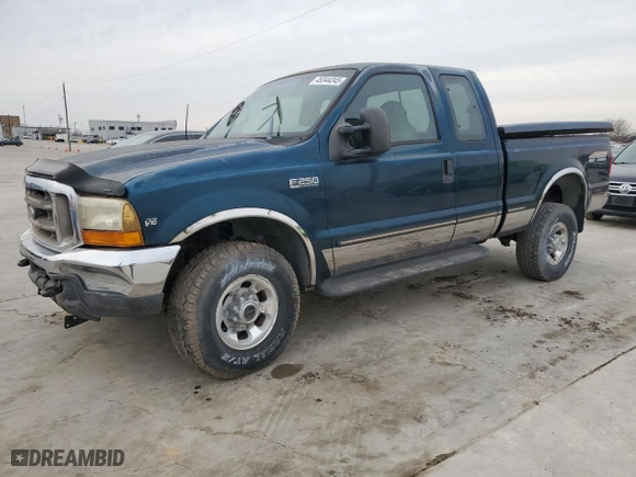 1999 Ford Super Duty F-250 XL with VIN 1FTNX21S2XEA87829, listed as a Copart auction lot 45344245 with 164,875 mi miles and Clean Title. Bid and sale history available at carsss.com. Image 1.