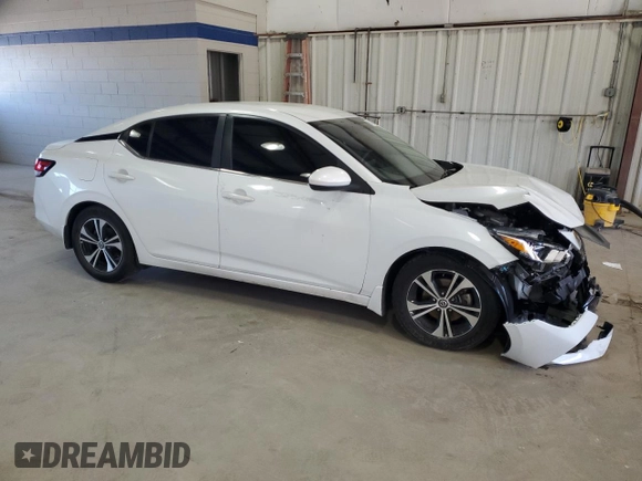 2021 Nissan Sentra SV with VIN 3N1AB8CV1MY296374, listed as a Copart auction lot 51460715 with 37,727 mi miles and Salvage Title. Bid and sale history available at DreamBid. Image 4.