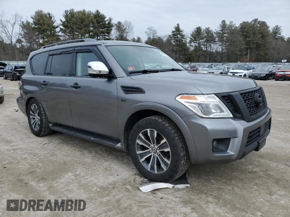 2020 Nissan Armada SL with VIN JN8AY2NC8L9616156, listed as a Copart auction lot 47469885 with 118,662 mi miles and Salvage Title. Bid and sale history available at carsss.com. Image 4.