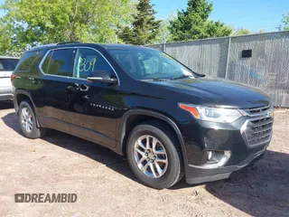2018 Chevrolet Traverse LT Cloth z VIN 1GNEVGKW1JJ189116, wystawiony jako IAAI lot #42272309 z przebiegiem 111 408 mil mil oraz . Historia ofert i sprzedaży dostępna na DreamBid. Obrazek 1.