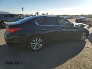 2015 Infiniti Q50 Premium with VIN JN1BV7ARXFM423673, listed as a Copart auction lot 47127065 with 112,692 mi miles and Clean Title. Bid and sale history available at carsss.com. Image 3.