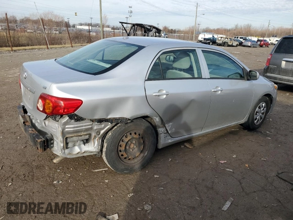 2009 Toyota Corolla with VIN 2T1BU40E59C133095, listed as a Copart auction lot 43454245 with 135,017 mi miles and Salvage Title. Bid and sale history available at carsss.com. Image 3.