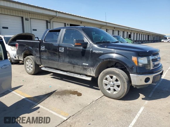 2013 Ford F-150 XL with VIN 1FTFW1ET3DFD77071, listed as a Copart auction lot 57410395 with 145,446 mi miles and Salvage title. Bid and sale history available at DreamBid. Image 4.