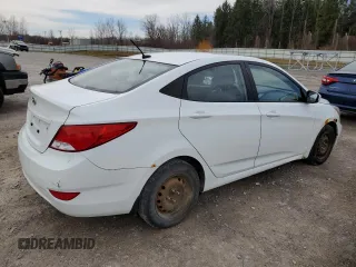 2016 Hyundai Accent SE with VIN KMHCT4AE3GU049780, listed as a Copart auction lot 49609535 with 163,239 mi miles and Clean Title. Bid and sale history available at carsss.com. Image 3.