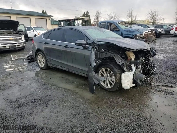 2020 Ford Fusion SE with VIN 3FA6P0HD9LR149661, listed as a Copart auction lot 43466805 with 0 mi miles and Salvage Title. Bid and sale history available at carsss.com. Image 10.