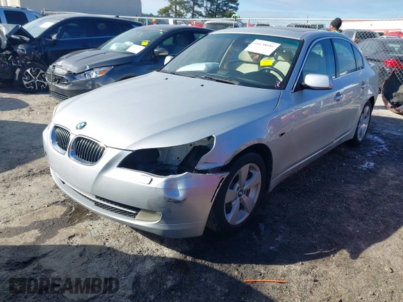 2008 BMW 5 Series 528xi with VIN WBANV13528CZ57466, listed as a IAAI auction lot 41638686 with 152,057 mi miles and . Bid and sale history available at carsss.com. Image 2.