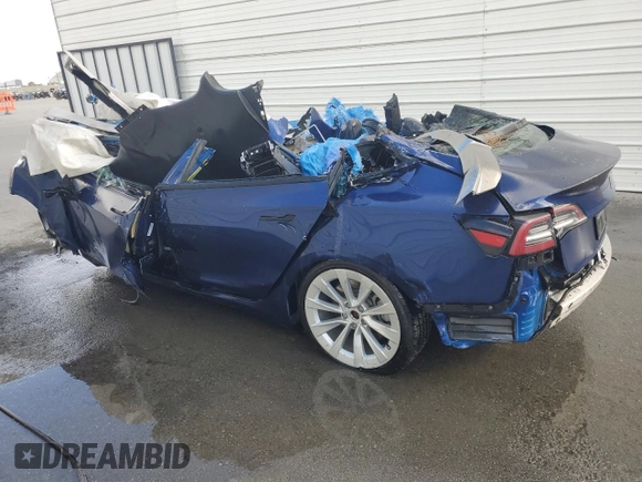 2022 Tesla Model 3 Long Range with VIN 5YJ3E1EB3NF144651, listed as a Copart auction lot 45053625 with 0 mi miles and Non Repairable. Bid and sale history available at carsss.com. Image 2.