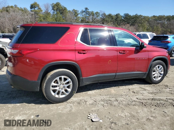 2021 Chevrolet Traverse LT Cloth with VIN 1GNERGKW3MJ166784, listed as a Copart auction lot 46328675 with 121,841 mi miles and Salvage Title. Bid and sale history available at carsss.com. Image 3.