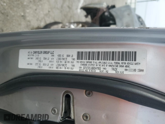 2011 Ram 2500 Big Horn with VIN 3D7UT2CL6BG547952, listed as a Copart auction lot 53386515 with 0 mi miles and Non Repairable. Bid and sale history available at carsss.com. Image 12.