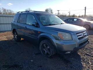 2006 Honda Pilot EX-L with RES with VIN 2HKYF18636H521015, listed as a Copart auction lot 45507605 with 196,427 mi miles and Salvage Title. Bid and sale history available at carsss.com. Image 4.