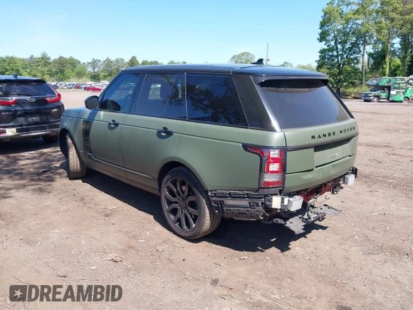 2016 Land Rover Range Rover HSE with VIN SALGS2VF6GA269683, listed as a IAAI auction lot 42402277 with 76,520 mi miles and . Bid and sale history available at DreamBid. Image 3.