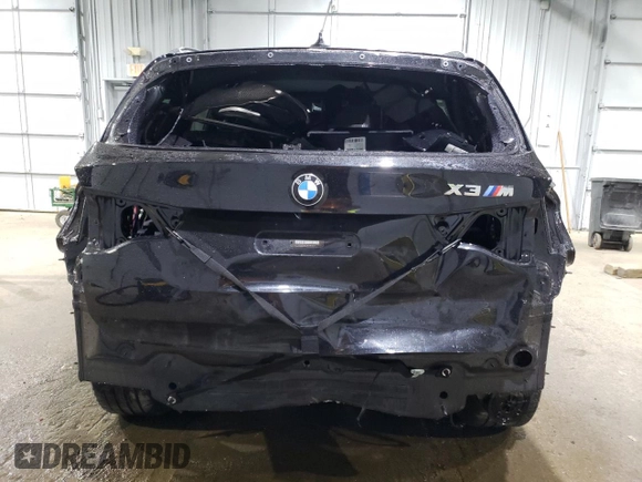 2020 BMW X3 M Competition with VIN 5YMTS0C08L9B65601, listed as a Copart auction lot 69317924 with 52,109 mi miles and Salvage Title. Bid and sale history available at carsss.com. Image 6.