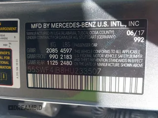 2017 Mercedes-Benz C 300 с VIN 55SWF4JB8HU233507, выставлен на аукционе IAAI как лот 42338262 с пробегом 29 002 миль миль и . История ставок и продаж доступна на DreamBid. Изображение 9.