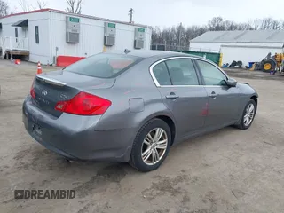 2011 Infiniti G25 x with VIN JN1DV6AR1BM653907, listed as a IAAI auction lot 41628344 with 158,949 mi miles. Bid and sale history available at carsss.com. Image 4.