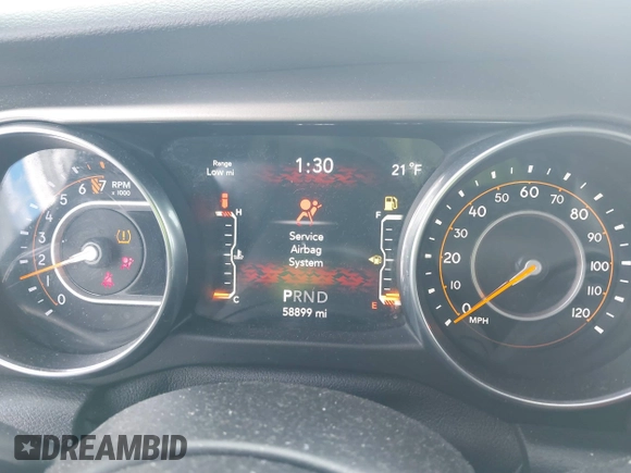 2018 Jeep Wrangler Unlimited Sport S z VIN 1C4HJXDG4JW228078, wystawiony jako IAAI lot #41381520 z przebiegiem 58 899 mil mil oraz . Historia ofert i sprzedaży dostępna na DreamBid. Obrazek 7.