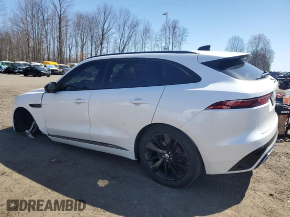 2024 Jaguar F-Pace R-Dynamic S z VIN SADCT2FU0RA726107, wystawiony jako Copart lot #51756455 z przebiegiem 40 888 mil mil oraz Szkoda całkowita • Salvage title. Historia ofert i sprzedaży dostępna na DreamBid. Obrazek 2.