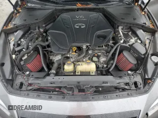 2020 Infiniti Q50 Red Sport 400 with VIN JN1FV7APXLM630723, listed as a Copart auction lot 86551714 with 45,596 mi miles and Salvage Title. Bid and sale history available at carsss.com. Image 13.