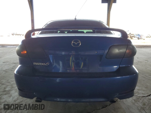2004 Mazda Mazda6 s with VIN 1YVHP80D145N16404, listed as a Copart auction lot 44018745 with 202,197 mi miles and Salvage Title. Bid and sale history available at carsss.com. Image 6.