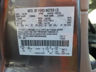2009 Ford Escape XLS with VIN 1FMCU92749KB94402, listed as a Copart auction lot 60975645 with 171,202 mi miles and Clean title. Bid and sale history available at DreamBid. Image 13.