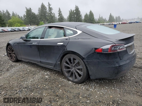 2019 Tesla Model S 75D with VIN 5YJSA1E28KF349241, listed as a Copart auction lot 55279595 with 77,005 mi miles and Salvage title. Bid and sale history available at DreamBid. Image 2.