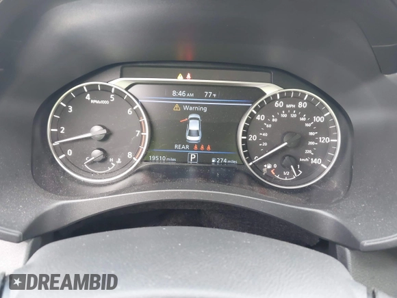 2024 Nissan Altima SR with VIN 1N4BL4CV1RN424324, listed as a IAAI auction lot 42080315 with 19,510 mi miles and . Bid and sale history available at DreamBid. Image 7.