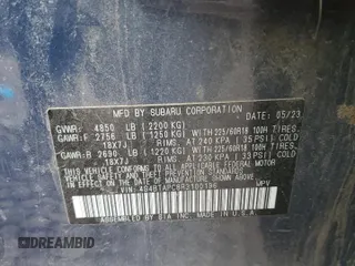 2024 Subaru Outback Touring with VIN 4S4BTAPC8R3100196, listed as a Copart auction lot 48469145 with 30,888 mi miles and Salvage title. Bid and sale history available at DreamBid. Image 12.