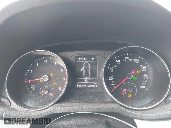 2016 Volkswagen Passat S with VIN 1VWAS7A39GC047145, listed as a IAAI auction lot 42306897 with 196,420 mi miles and . Bid and sale history available at DreamBid. Image 7.