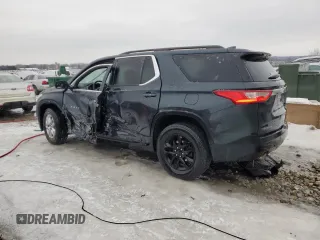 2021 Chevrolet Traverse LT Cloth with VIN 1GNERGKW4MJ181732, listed as a Copart auction lot 43595045 with 45,147 mi miles and Salvage Title. Bid and sale history available at carsss.com. Image 2.
