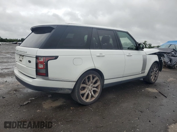 2014 Land Rover Range Rover HSE with VIN SALGS2WF9EA176815, listed as a Copart auction lot 58068405 with 155,260 mi miles and Salvage title. Bid and sale history available at DreamBid. Image 3.