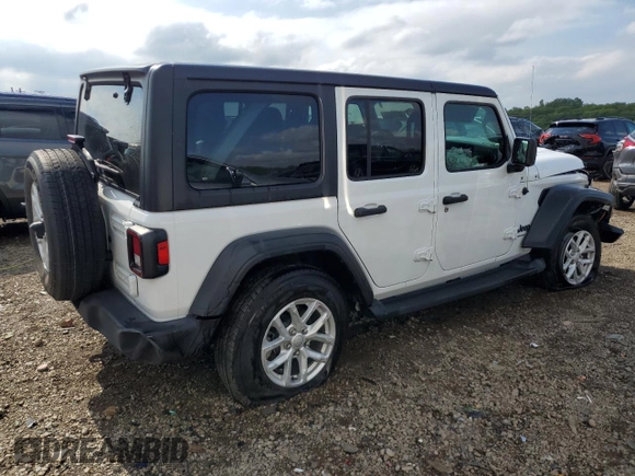 2023 Jeep Wrangler Sport S z VIN 1C4HJXDNXPW617637, wystawiony jako Copart lot #58724555 z przebiegiem 15 811 mil mil oraz Szkoda całkowita • Salvage title. Historia ofert i sprzedaży dostępna na DreamBid. Obrazek 3.