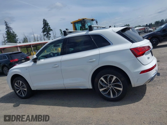 2022 Audi Q5 S line Premium Plus with VIN WA1EAAFY9N2112369, listed as a IAAI auction lot 42604571 with 58,303 mi miles and . Bid and sale history available at DreamBid. Image 14.