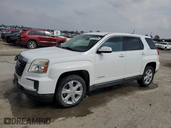 2017 GMC Terrain SLE with VIN 2GKALMEK4H6305053, listed as a Copart auction lot 52783395 with 123,336 mi miles and Salvage Title. Bid and sale history available at carsss.com. Image 1.