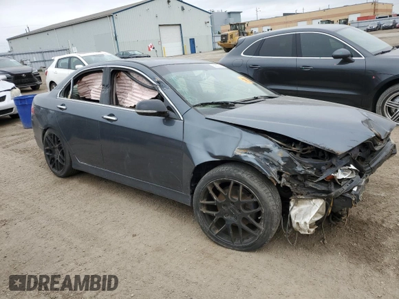 2006 Acura TSX with VIN JH4CL96856C802927, listed as a Copart auction lot 62552305 with Not provided miles and Salvage title. Bid and sale history available at DreamBid. Image 4.