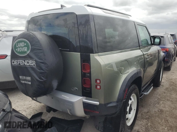 2023 Land Rover Defender S with VIN SALEJ6EX1P2114172, listed as a Copart auction lot 75063664 with Not provided miles and Salvage title. Bid and sale history available at DreamBid. Image 3.