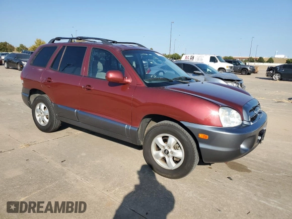 2005 Hyundai Santa Fe GLS with VIN KM8SC13D25U919692, listed as a Copart auction lot 76765954 with 164,644 mi miles and Clean Title. Bid and sale history available at carsss.com. Image 4.