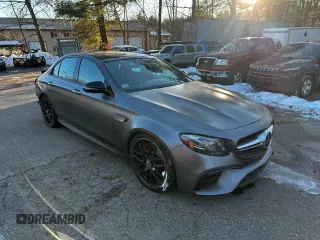 2018 Mercedes-Benz E-Class AMG E 63 S with VIN WDDZF8KB2JA456439, listed as a Copart auction lot 43244865 with 129,767 mi miles and Clean Title. Bid and sale history available at carsss.com. Image 1.