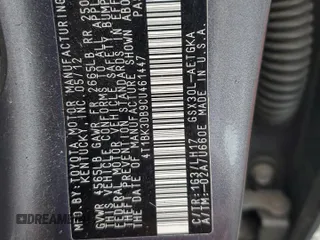 2012 Toyota Avalon with VIN 4T1BK3DB9CU461447, listed as a Copart auction lot 50149765 with 102,252 mi miles and Salvage Title. Bid and sale history available at carsss.com. Image 14.
